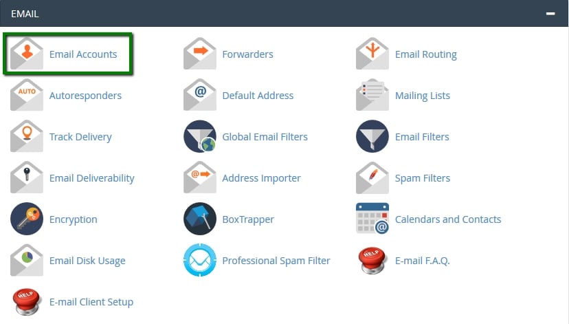 مدیریت ایمیل Email در سی پنل
